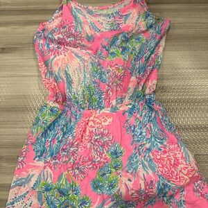 Vibrant Pink and Blue Floral Dress Lilly Pulitzer